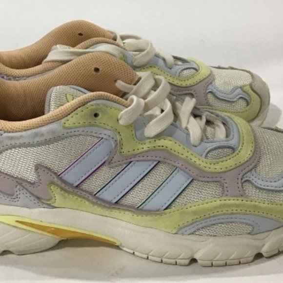 Adidas Temper Run Pride Off White Lace Up Low Top Athletic Sneakers UNISEX main image 6